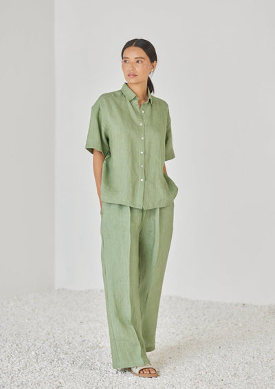 Oasis Linen Green Co-ord Set