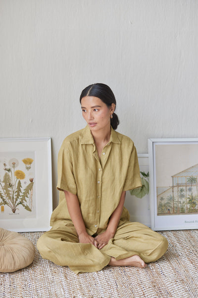 Oasis Linen Ochre Co-ord Set