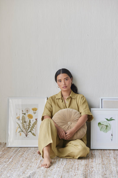 Oasis Linen Ochre Shirt