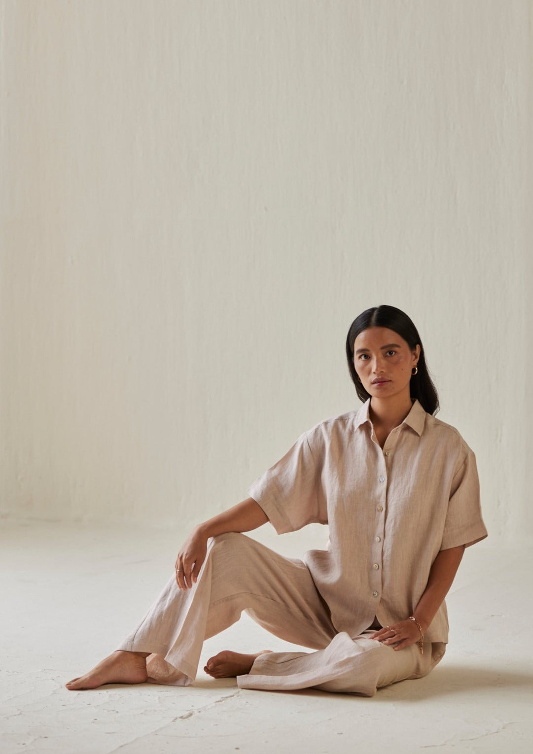 Oasis Linen Pink Pants