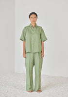Oasis Linen Green Pants