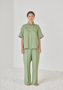 Oasis Linen Green Pants
