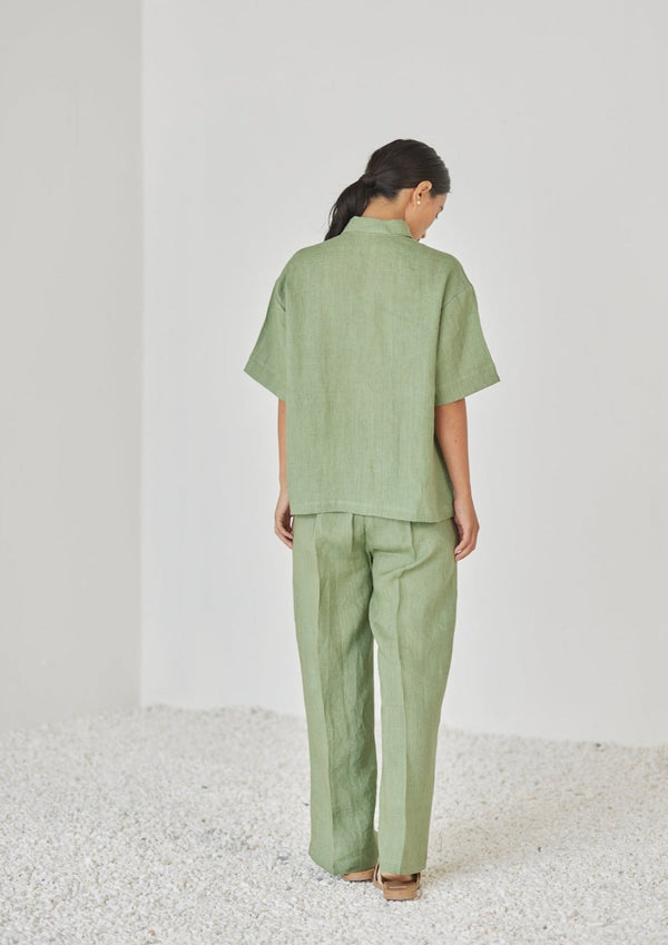 Oasis Linen Green Pants