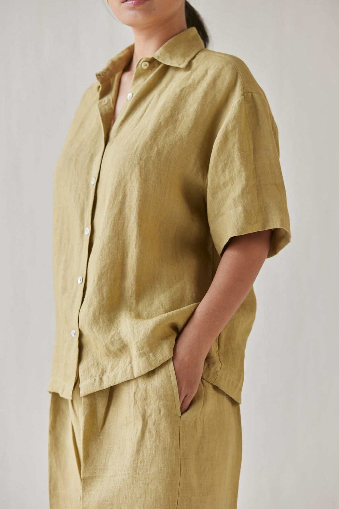 Oasis Linen Ochre Pants