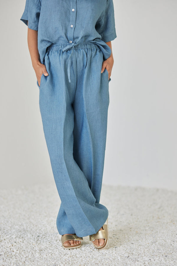 Oasis Linen Blue Co-ord Set