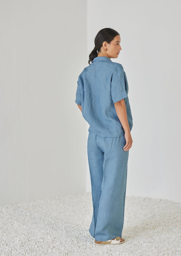 Oasis Linen Blue Co-ord Set