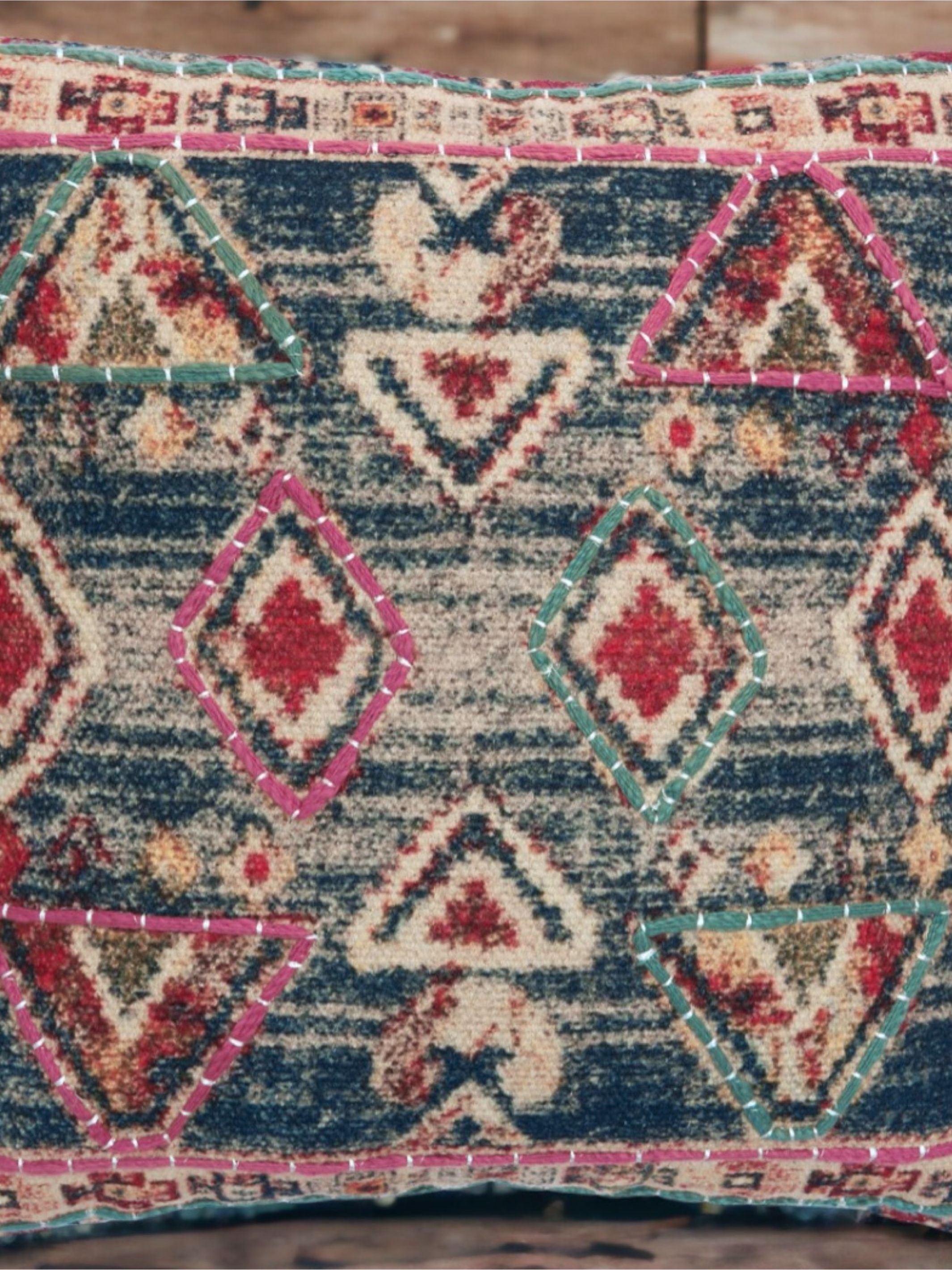 Cushion Cover - Okuta Embroidered Cotton