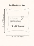 Palm Grandeur Embroidered Tufted Cushion Cover - Set of 5