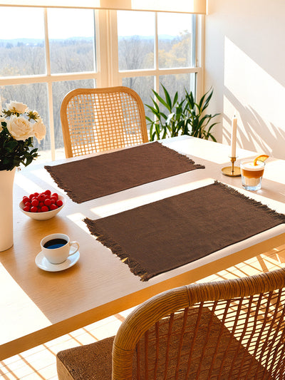 Amodini Set of 2 Placemats (Brown)