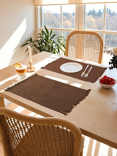 Amodini Set of 2 Placemats (Brown)