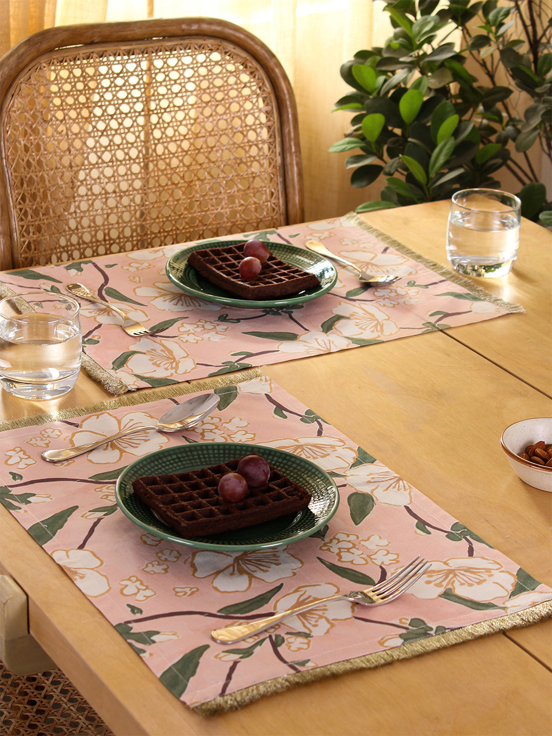 Cotton Table Placemats Set of 2 - Badamwari