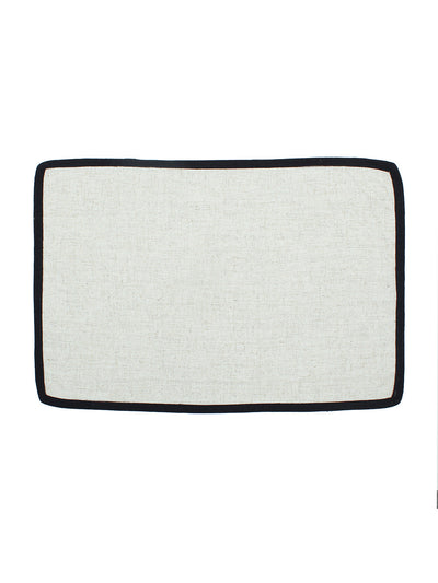 Safaid Set Of 2 Placemats - (Ivory)