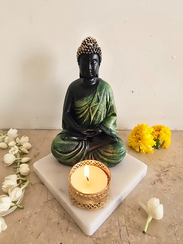 Buddha Idol with Tealight Candle Holder