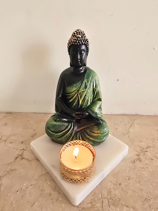 Buddha Idol with Tealight Candle Holder