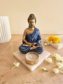 Buddha Idol with Tealight Candle Holder