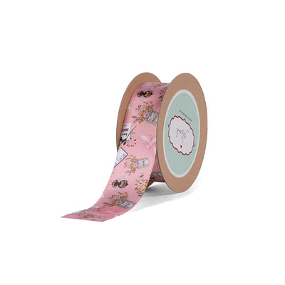 Flower And Honey Bee Ribbon