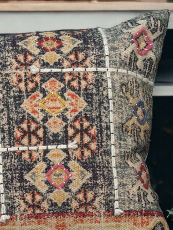 Cushion Cover - Pauk Embroidered Cotton