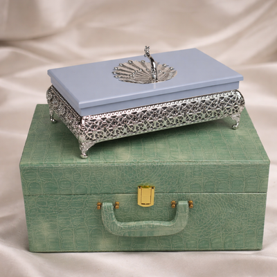 Peacock Dry Fruit Box with Lid