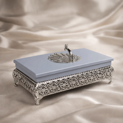 Peacock Dry Fruit Box with Lid