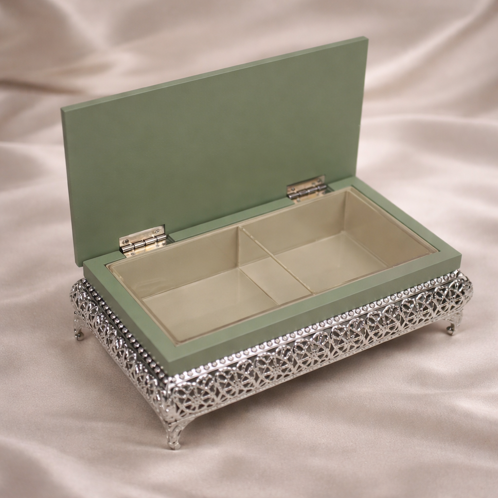 Peacock Dry Fruit Box with Lid