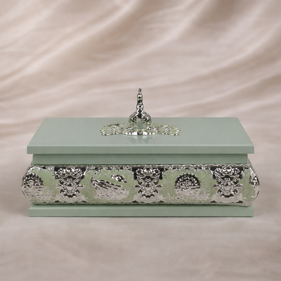 Peacock Enameled Box