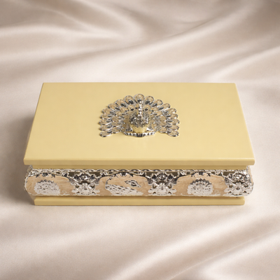 Peacock Enameled Box