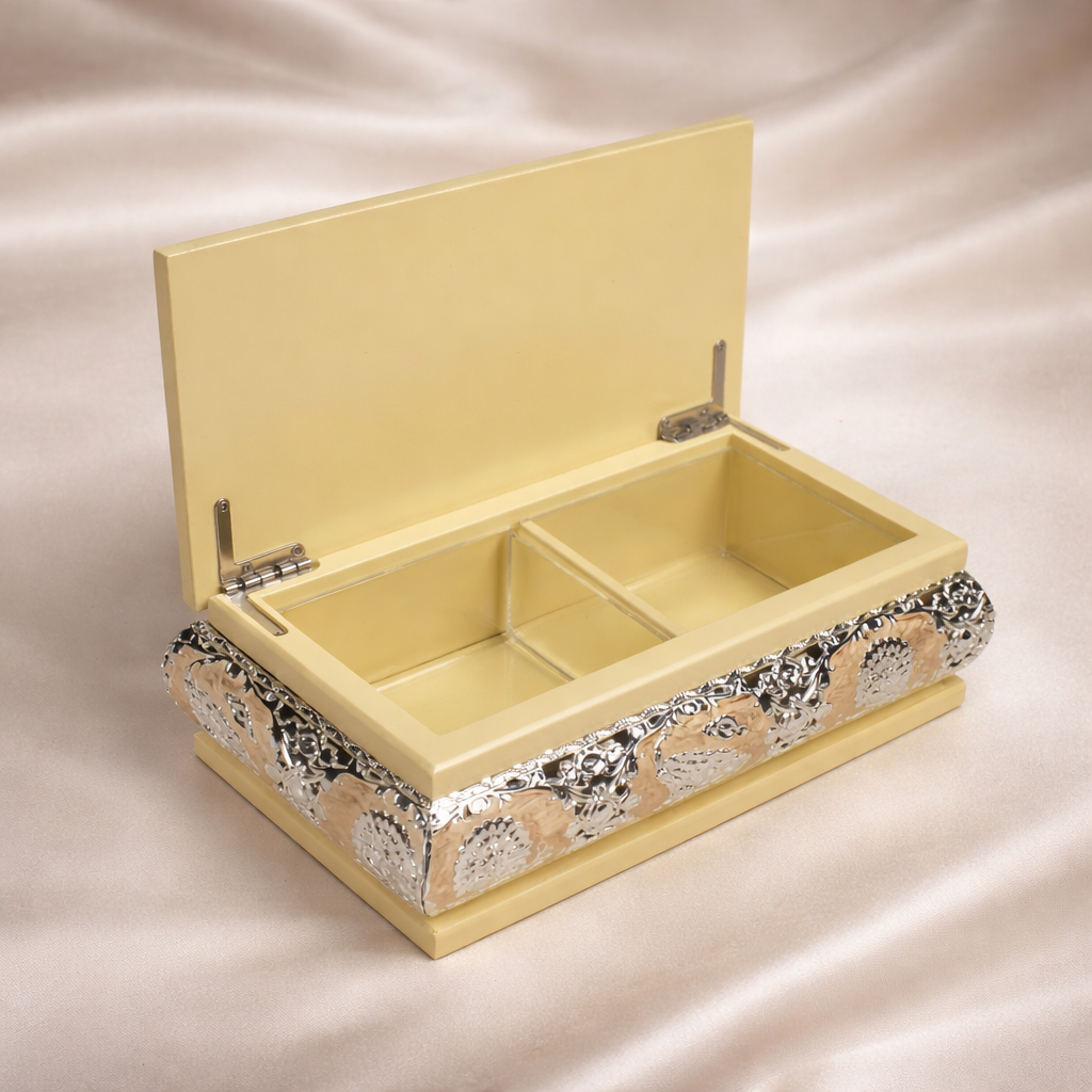 Peacock Enameled Box