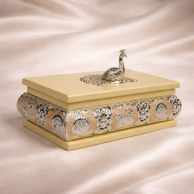 Peacock Enameled Box