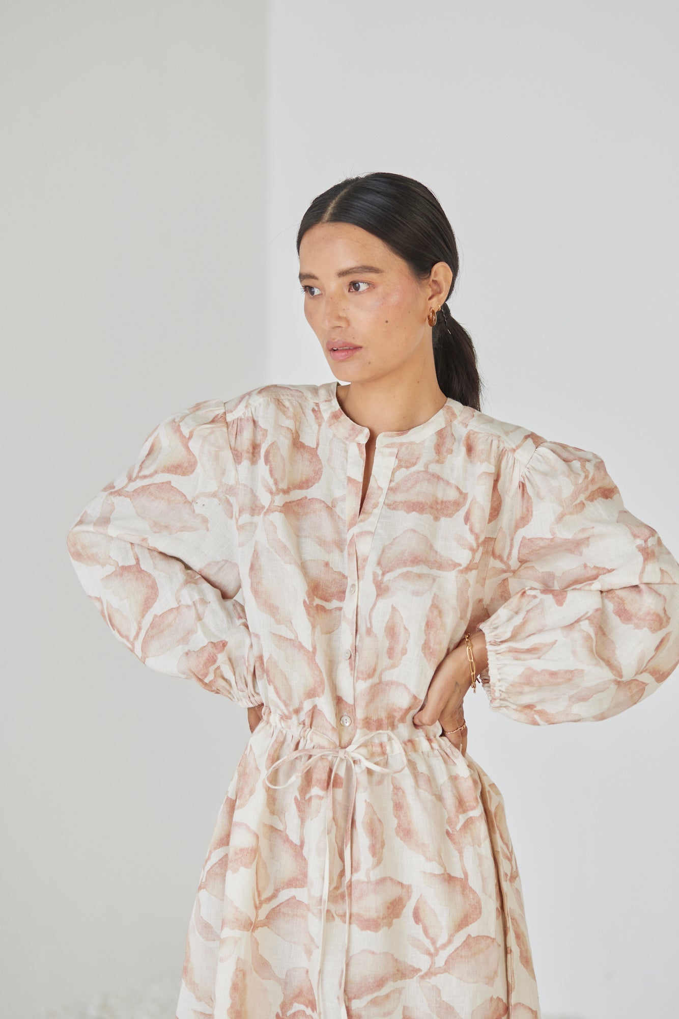 Peony Cascade Blush Dress