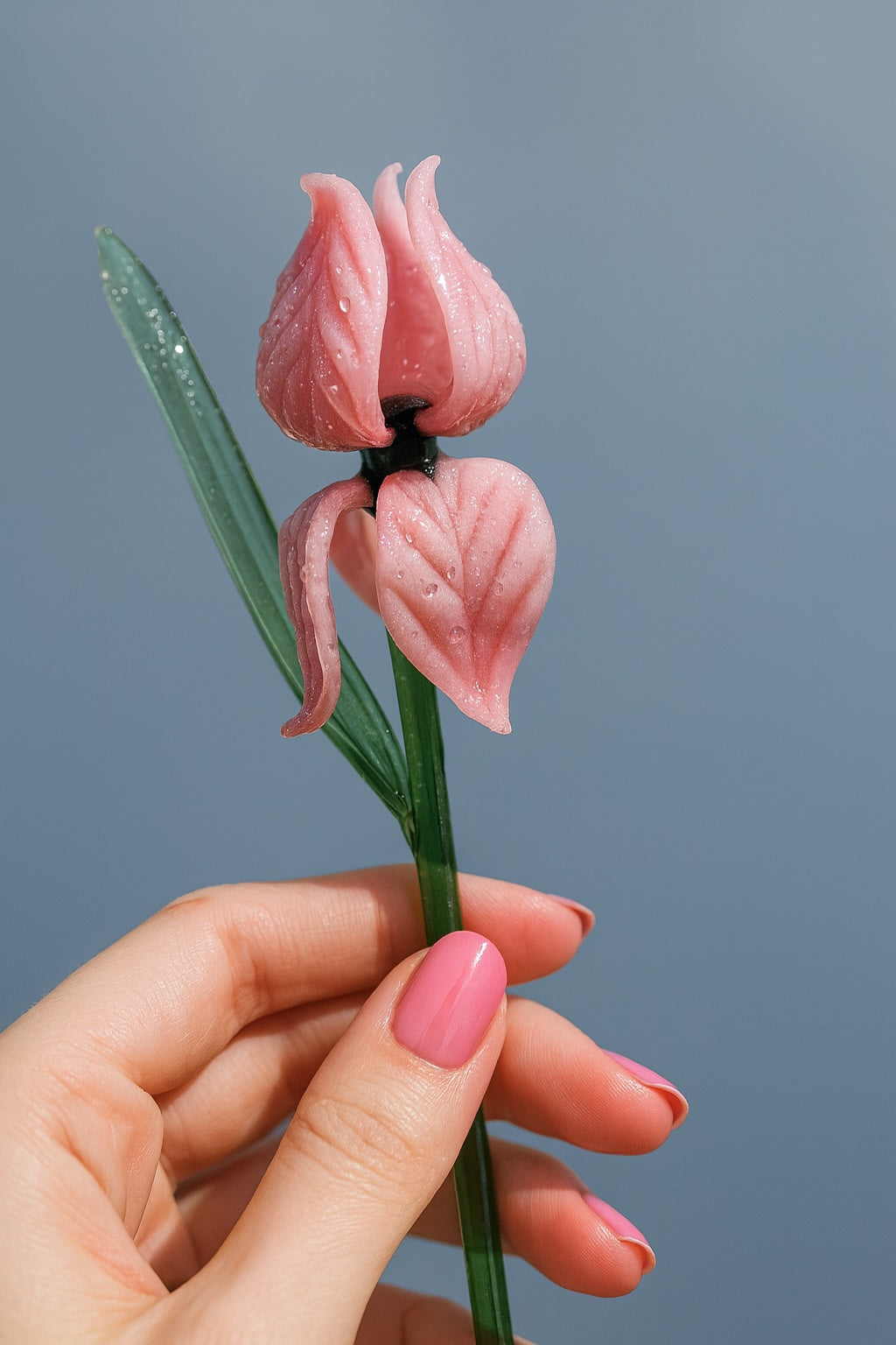 Venetian Rose Glass Flower