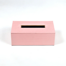 Leather Tissue Box-Pink