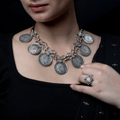 Silver Coin Jewellery - Sikka Haar
