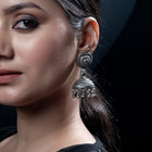 Pankhuri Silver Jhumki Earrings