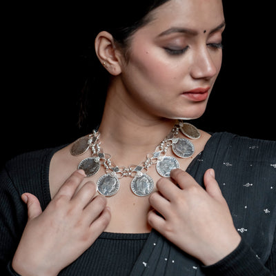 Silver Coin Jewellery - Sikka Haar