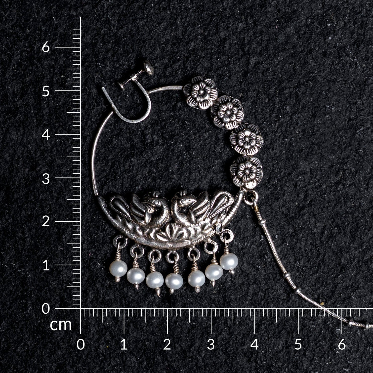 Morni Pearl  Silver  Nath