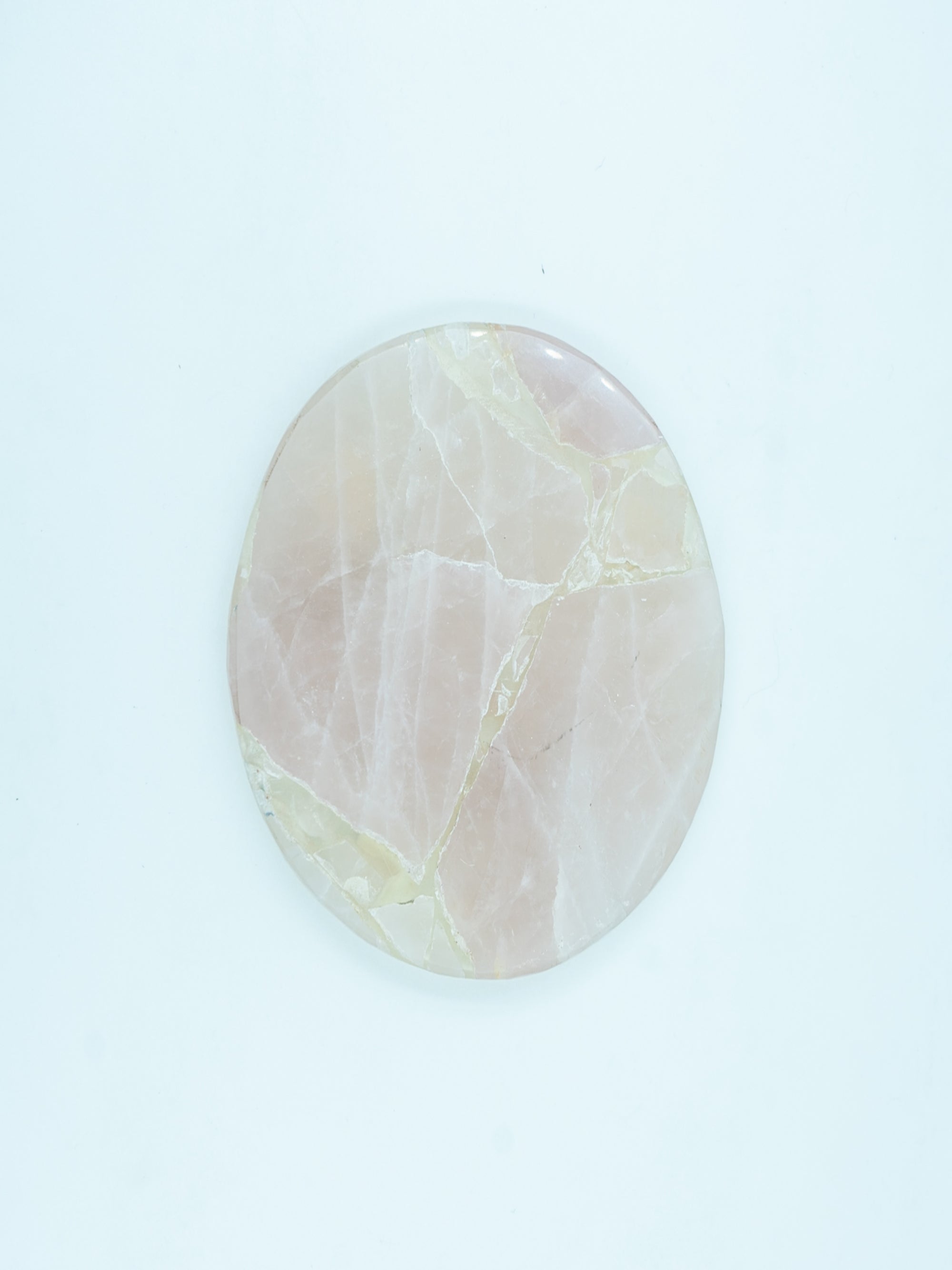 Rose Quartz Round Coasters Set Of 2