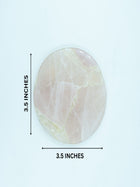 Rose Quartz Round Coasters Set Of 2