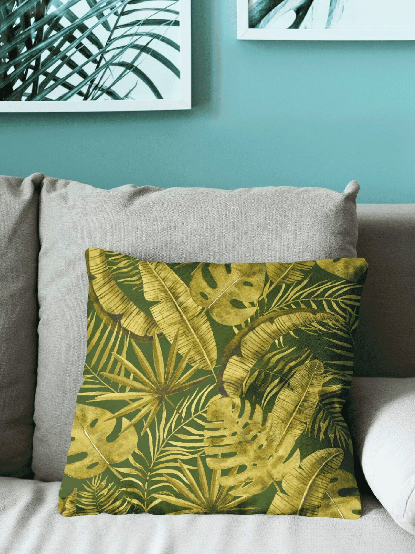 Rainforest Rhapsody Velvet Cushion Cover - Set of 2