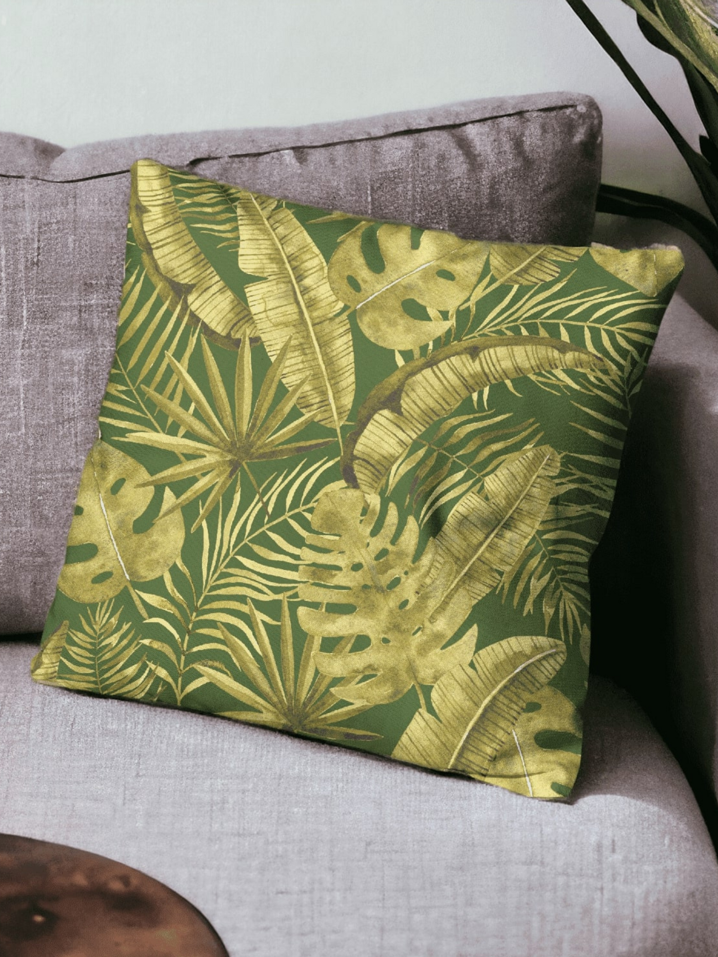 Rainforest Rhapsody Velvet Cushion Cover - Set of 2