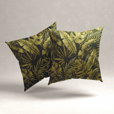 Rainforest Rhapsody Velvet Cushion Cover - Set of 2