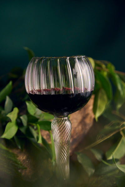 Ribbed Randy Designer Glass