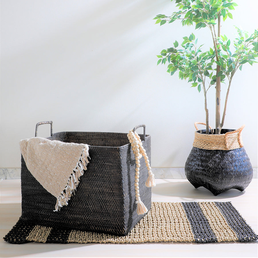 Rug Black Natural