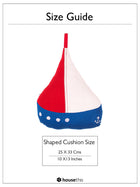 Shaped Cushion Cover - Happy Sailor Boat