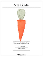 Shaped Cushion Cover - Radiant Carrot