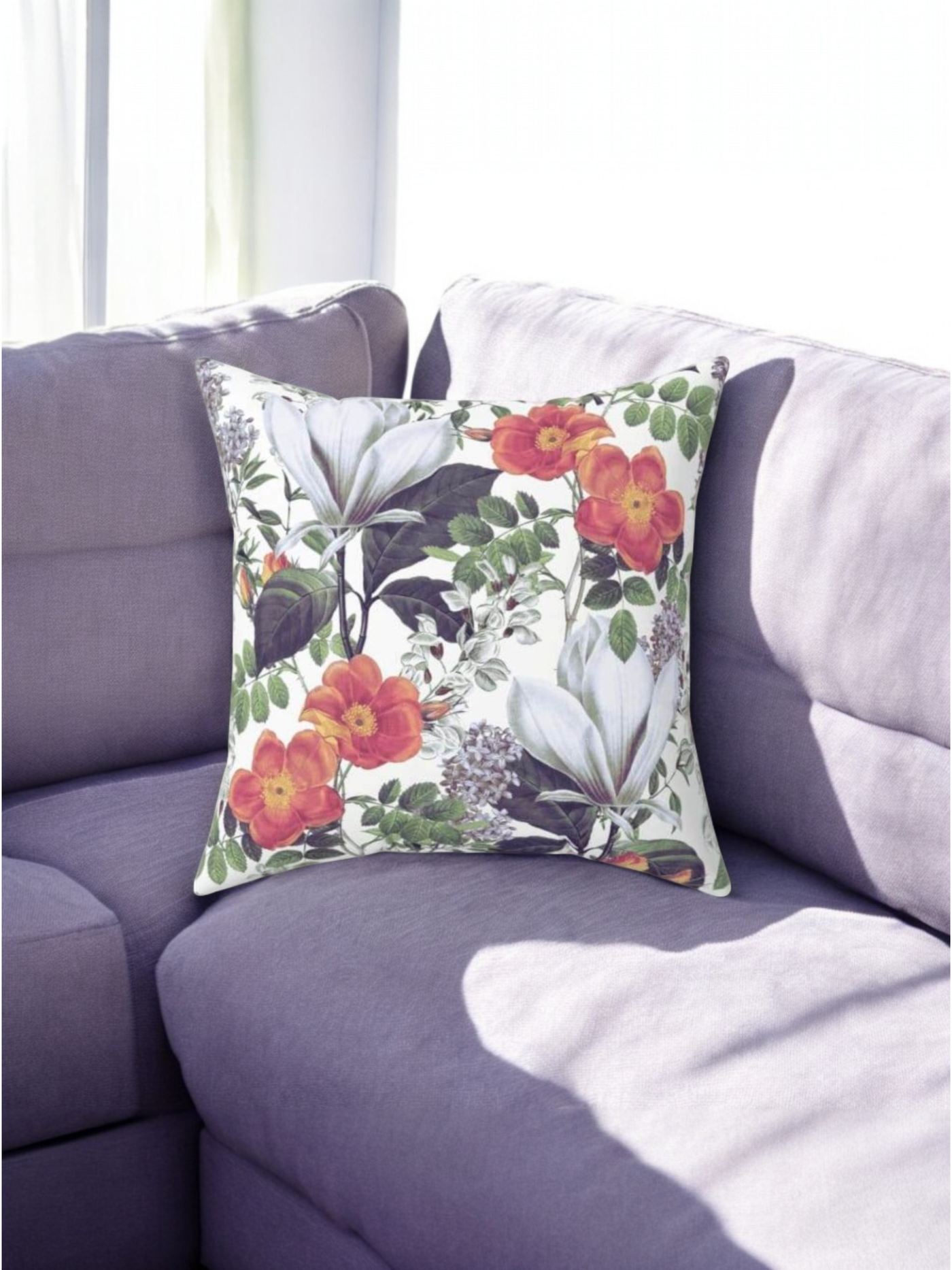 Sunlit Flora Velvet Cushion Cover - Set of 2