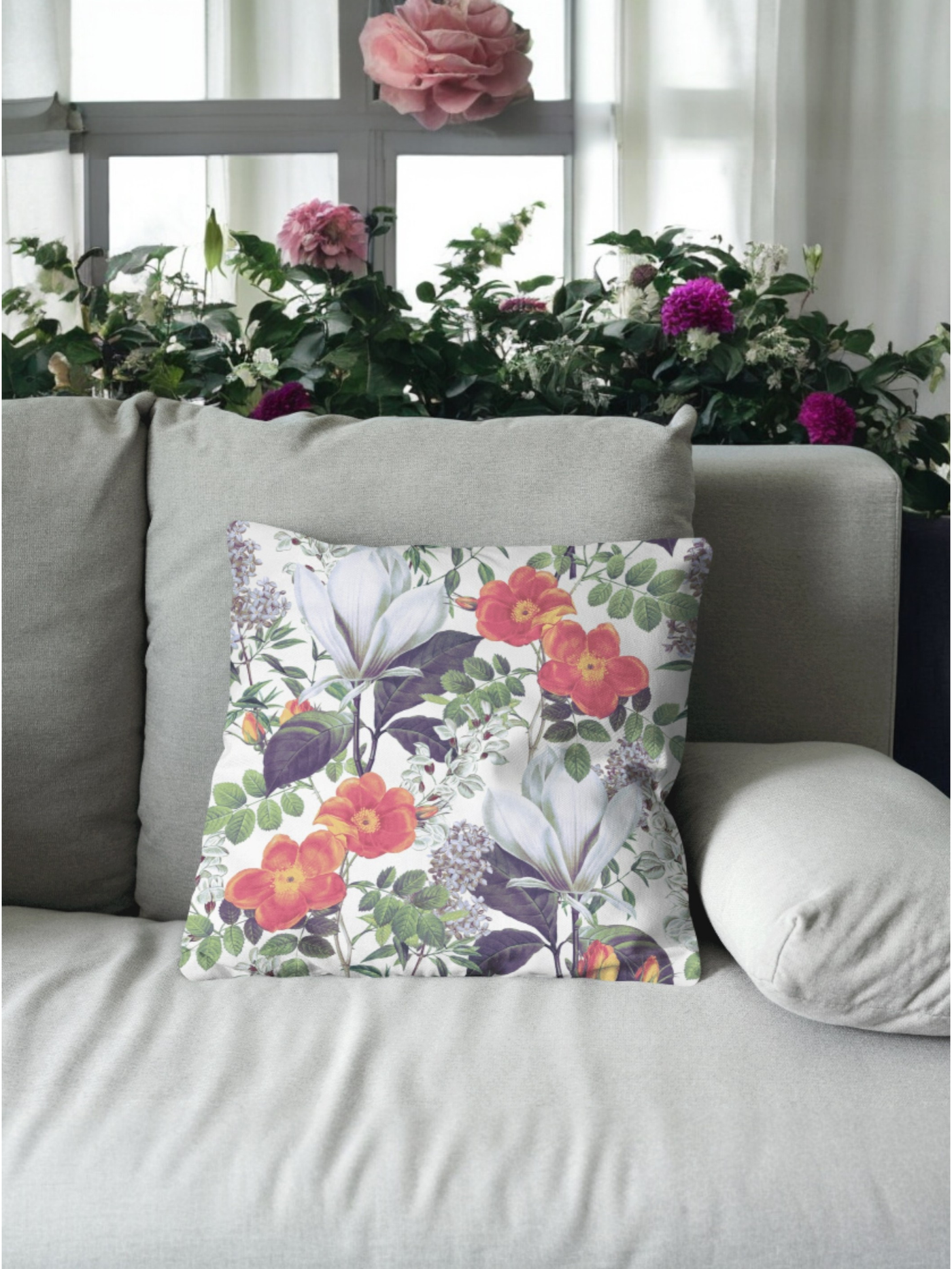 Sunlit Flora Velvet Cushion Cover - Set of 2