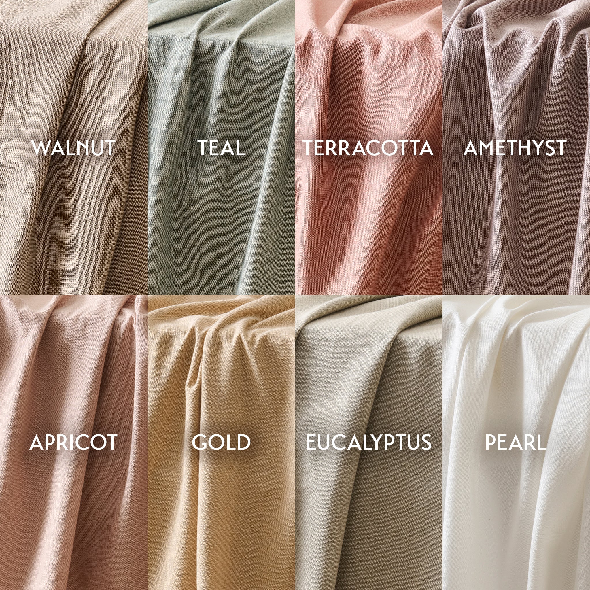 Roasted Walnut | Cotton Bamboo | Chambray | Bedsheet