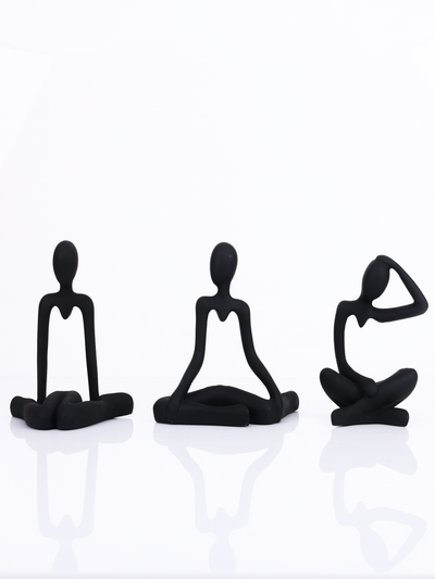 Black Thinker Statue Novelty Showpeice