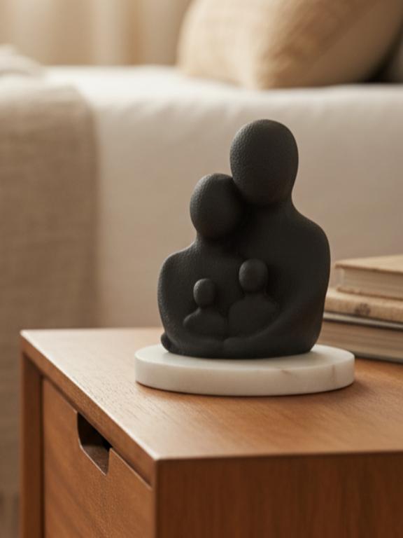 Unity Family Decorative Sculpture Black