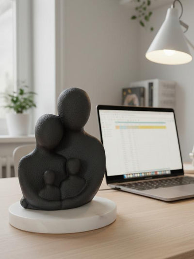 Unity Family Decorative Sculpture Black